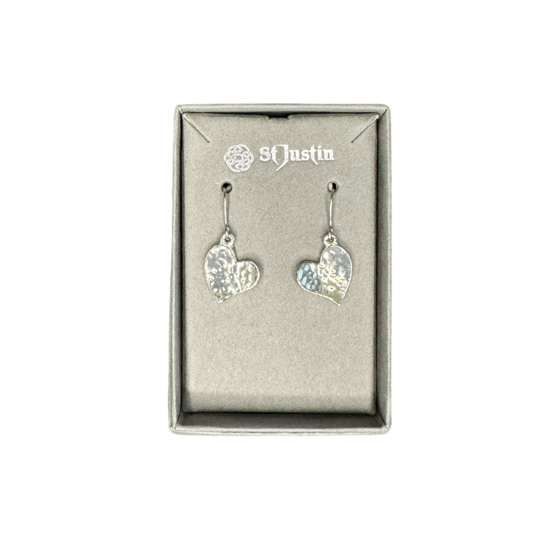 St Justin Love Heart Earrings