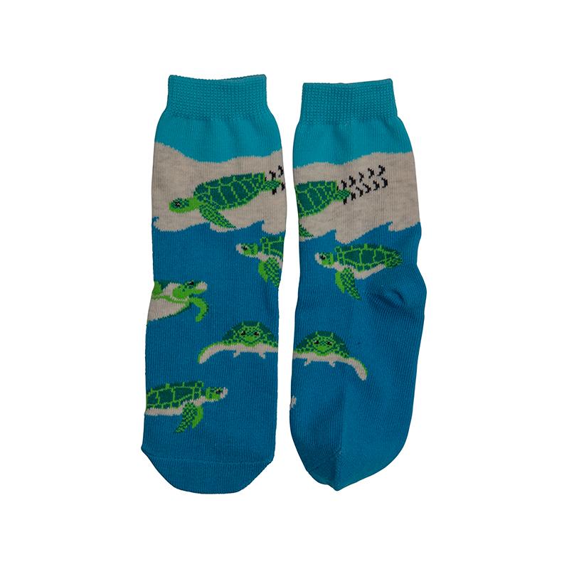 Recycled Cotton Kids Socks - Penguin, Turtle, Shark or Seahorse