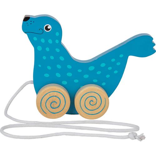Wooden Pull-along Seal Toy