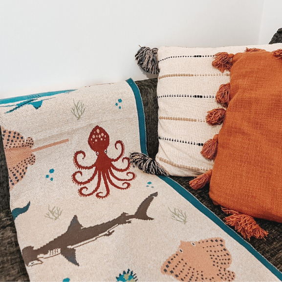 Ocean Organic Throw