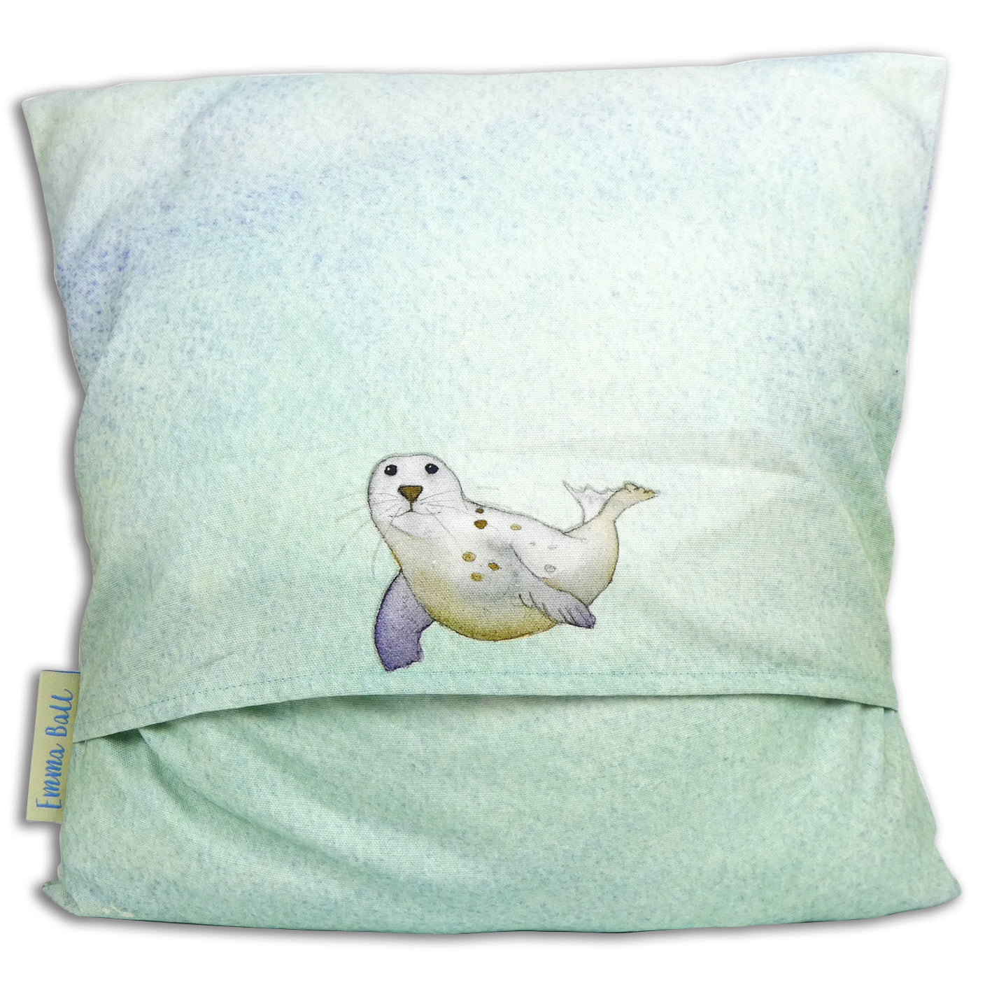 Seal Cushion Cover by Emma Ball
