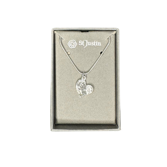 St Justin Love Heart Necklace