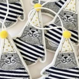Cornish Homemade Seal in Party Hat Decoration