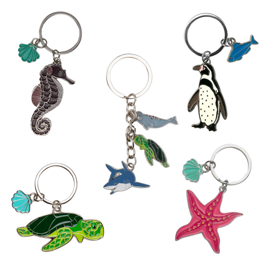 Ocean Metal Keyring Collection