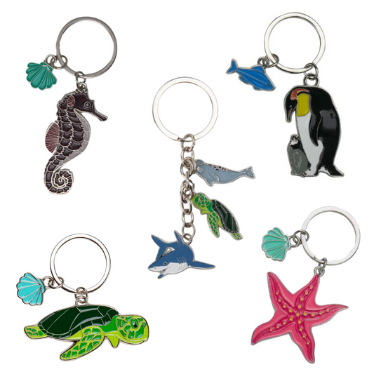 Ocean Metal Keyring Collection